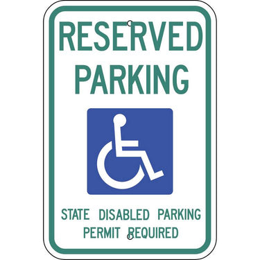 ZING Eco Parking Sign, 18X12, EGP- Model 2706